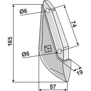 Металлический сошник