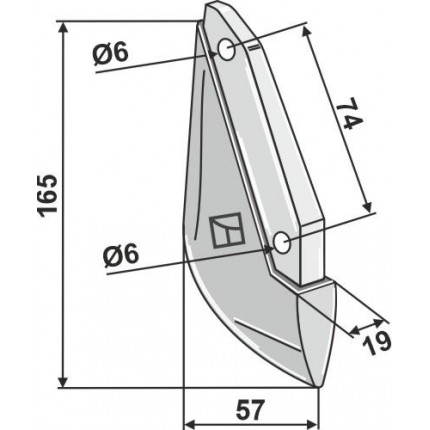 Металлический сошник