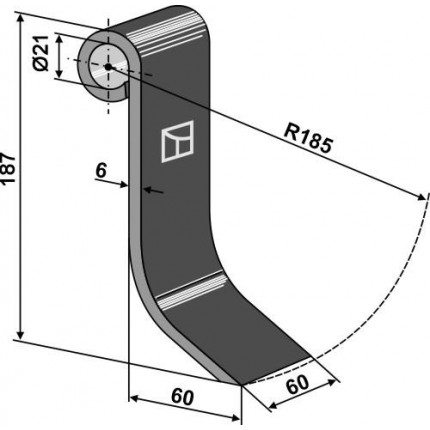 Нож свеклокопателя