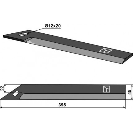Нож ботвообрезчик