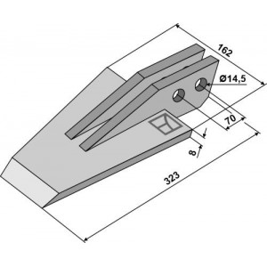 Лопатовидный наконечник