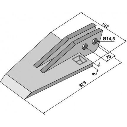 Лопатовидный наконечник