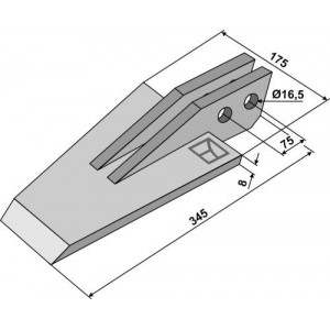 Лопатовидный наконечник