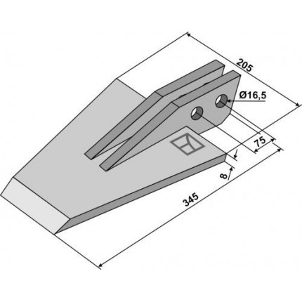 Лопатовидный наконечник