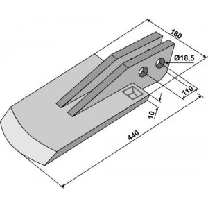 Лопатовидный наконечник