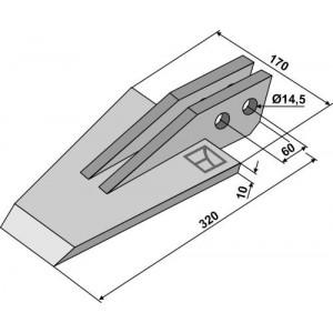 Лопатовидный наконечник