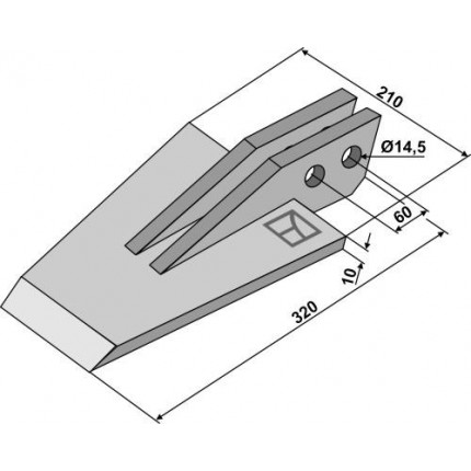 Лопатовидный наконечник