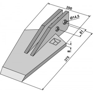Лопатовидный наконечник