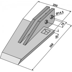 Лопатовидный наконечник