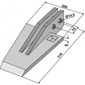 Лопатовидный наконечник
