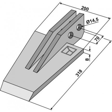 Лопатовидный наконечник