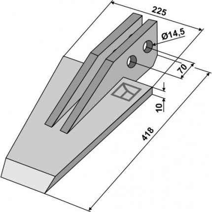 Лопатовидный наконечник