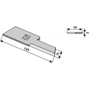 Противорежущий нож