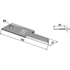 Противорежущий нож
