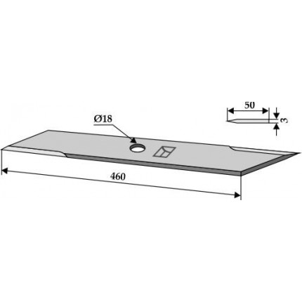 Нож соломоизмельчителя