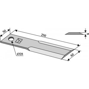 Нож соломоизмельчителя