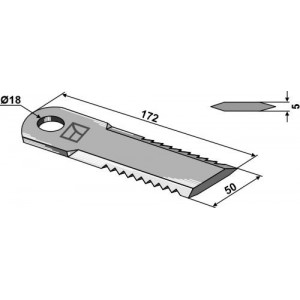 Нож соломоизмельчителя
