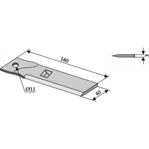 Противорежущий нож