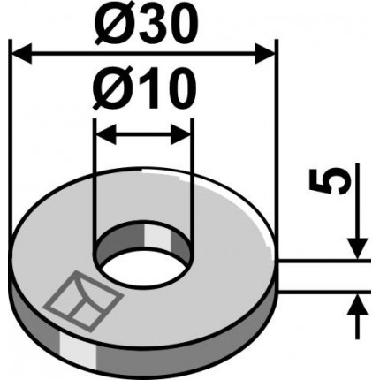 Втулка для ножа соломоизмельчителя