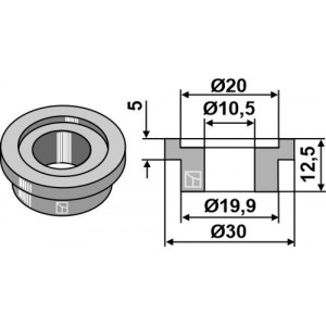 Втулка для ножа соломоизмельчителя