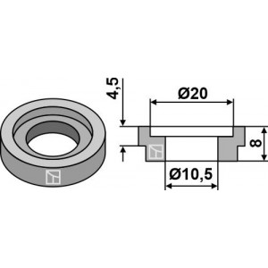 Втулка для ножа соломоизмельчителя