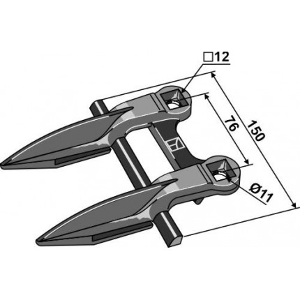 Палец сдвоенный