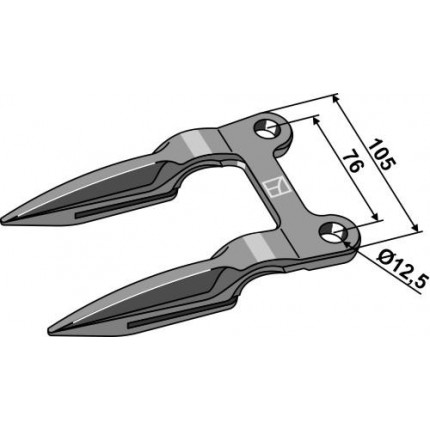 Палец сдвоенный