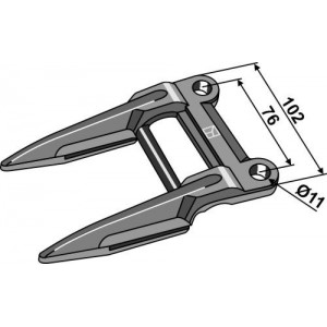 Палец сдвоенный