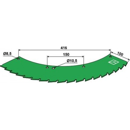 Нож - устанавливается справа и слева