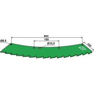 Нож - устанавливается справа и слева
