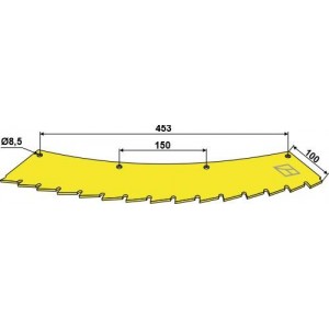 Нож - устанавливается справа и слева