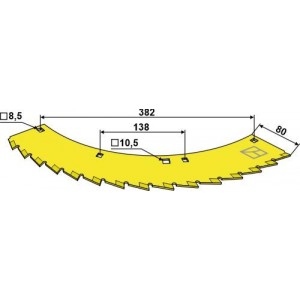Нож кукурузной жатки левый Карбид