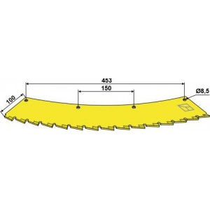 Нож кукурузной жатки правый Карбид