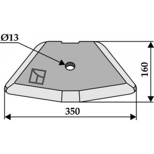 Нож лопатковидный