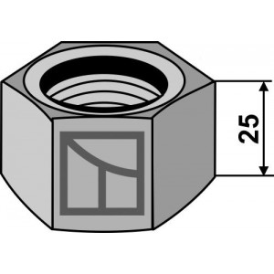 Гайка М 33 х 2 для четырехгранных валов 36х36