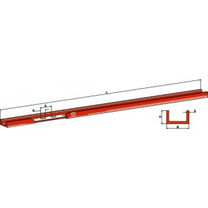 U- образная профильная направляющая для чистиков