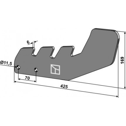 Выравнивающая пластина 425мм