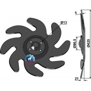 Нивелировочный диск - правый