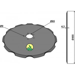 Диск зубчатый 490х4,3 мм