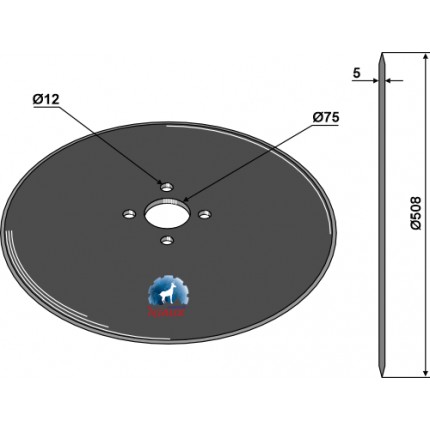 Дисковый сошник Ø508x5