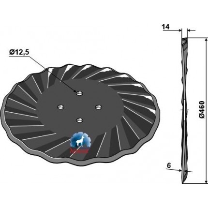 Высевающий диск 460x6
