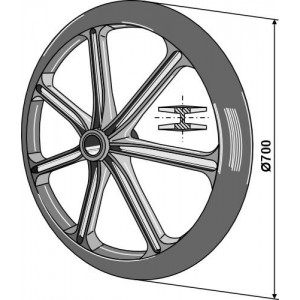 Диск полевого катка - Ø700мм