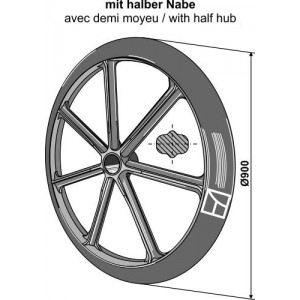 Диск полевого катка - Ø900мм