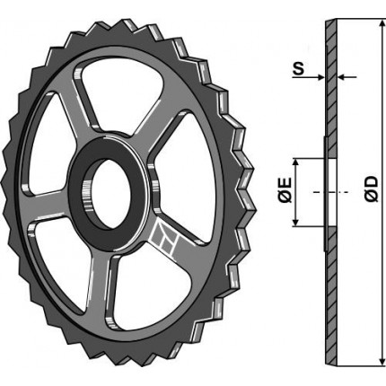 Зубчатое колесо - Ø530мм