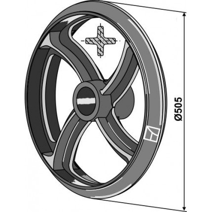 Кембриджское колесо - Ø505мм