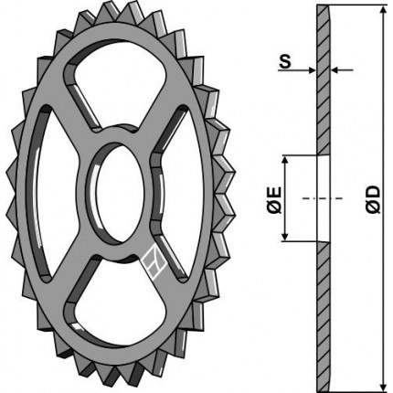 Колесо зубчатое