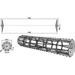 Валец для комкоудаления 1440
