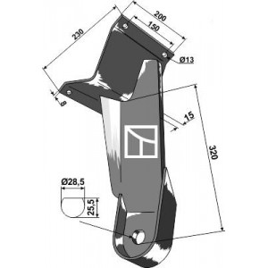 Стойка задняя