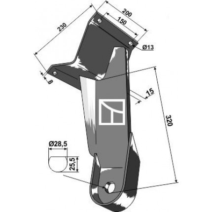 Стойка задняя