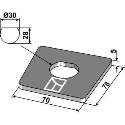 Пластина для приваривания